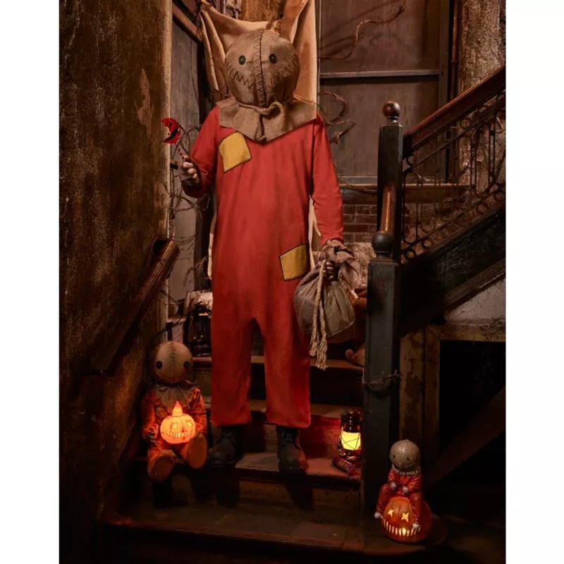 Adult Sam Costume - Trick 'r Treat ORANGE EXTRA SMALL/SMA