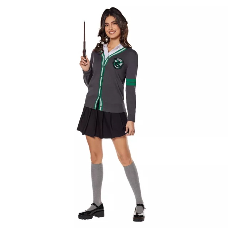 Adult Slytherin Sweater - Harry Potter GRAY ADULT SMALL