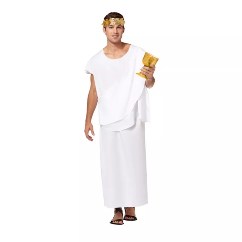 Adult Toga Toga Costume WHITE ONE SIZE FITS MOST