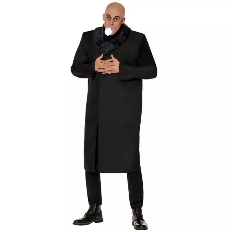 Adult Uncle Fester Costume - The Addams Family BLACK ADULT MEDIUM