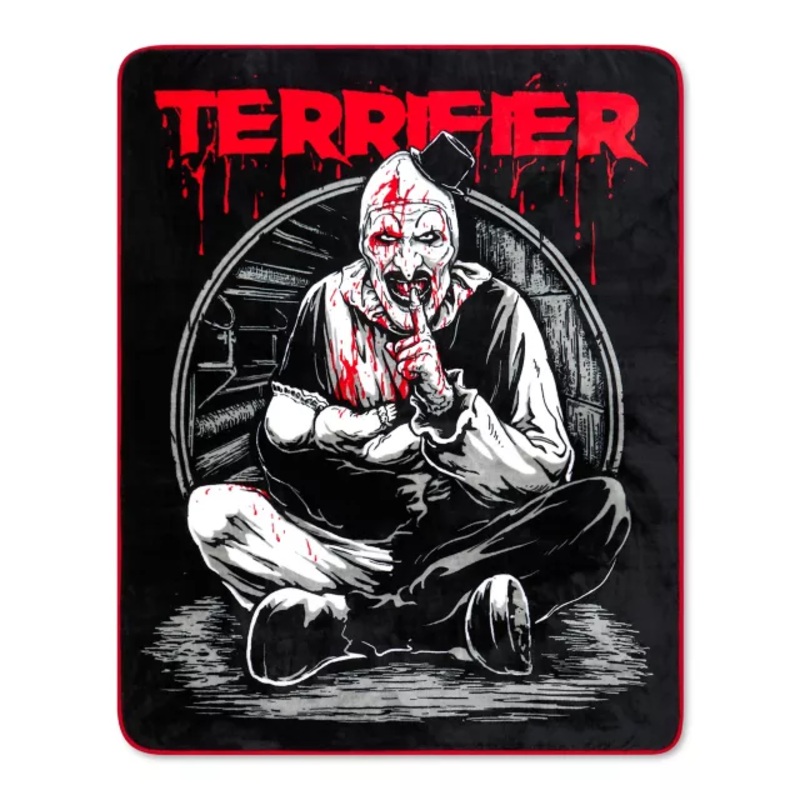 Art the Clown Shush Fleece Blanket - Terrifier MULTI-COLOR 60 IN X 50 IN