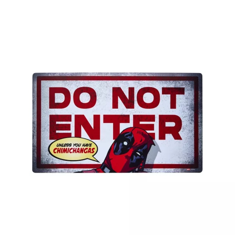Do Not Enter Doormat - Deadpool BLACK AND RED