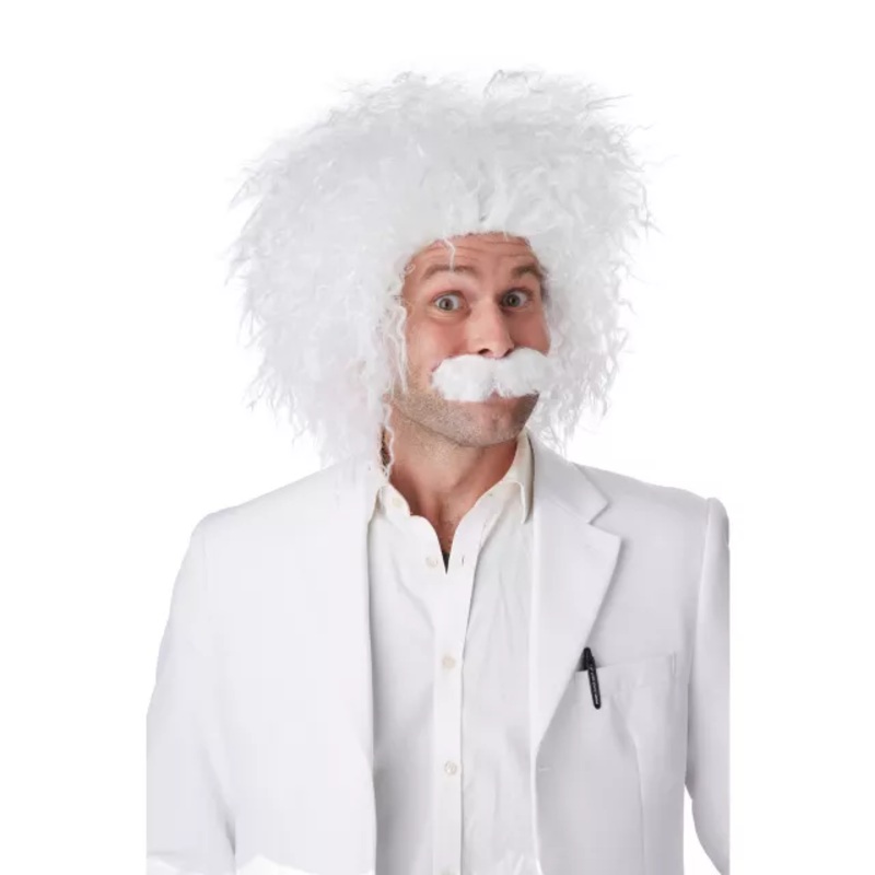 E=mc2 Wig WHITE ONE SIZE FITS MOST