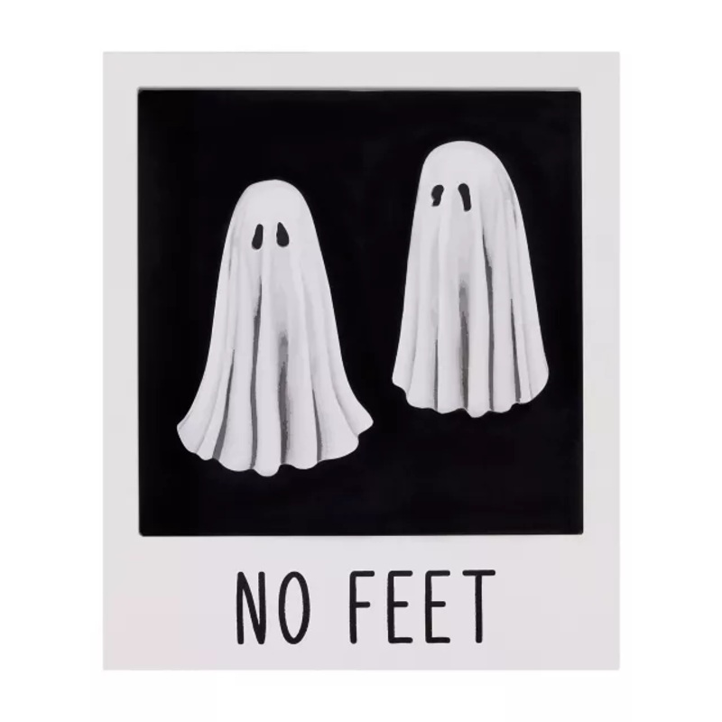 Ghost Duo Polaroid Picture Sign BLACK AND WHITE 10 INCHES