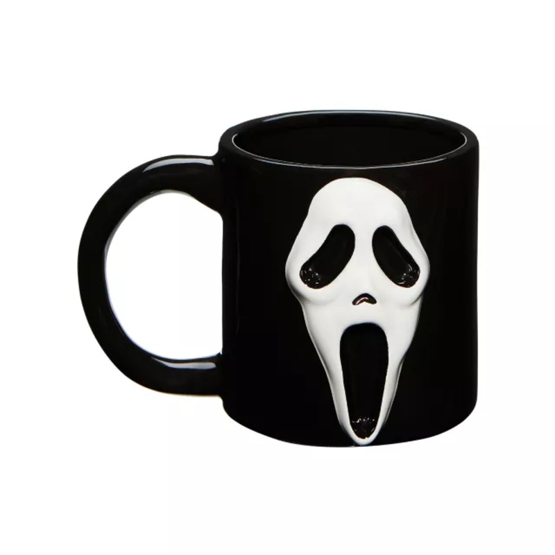 Ghost Face Molded Coffee Mug - 16 oz. BLACK 16 OUNCE