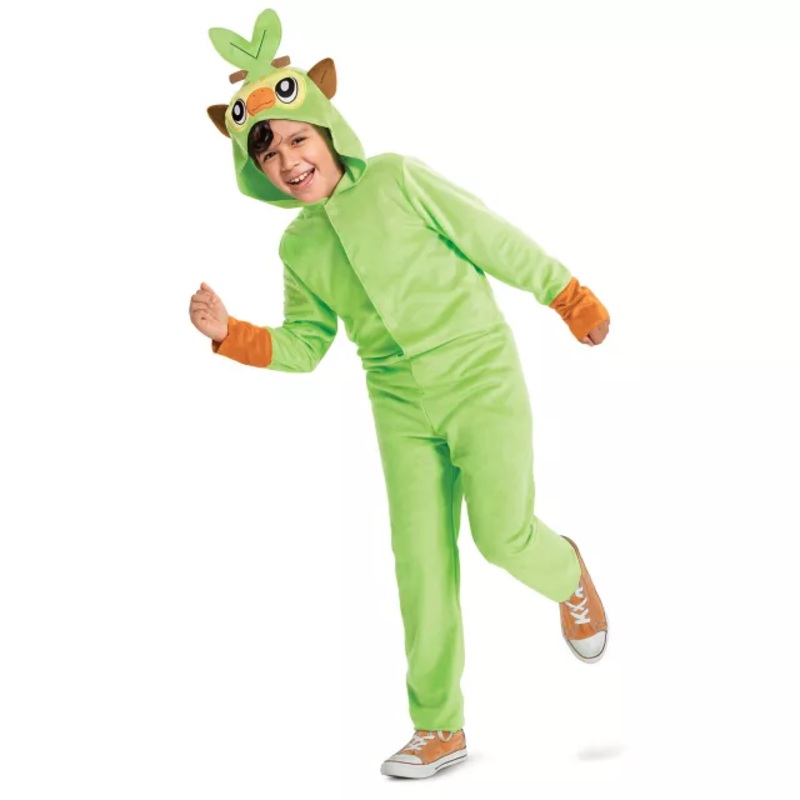 Kids Grookey Costume - Pokmon GREEN CHILD SMALL