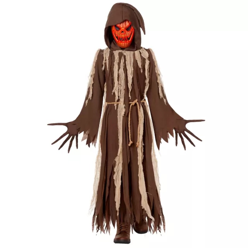 Kids Light-Up Jack-O-Lantern Costume ORANGE CHILD SMALL