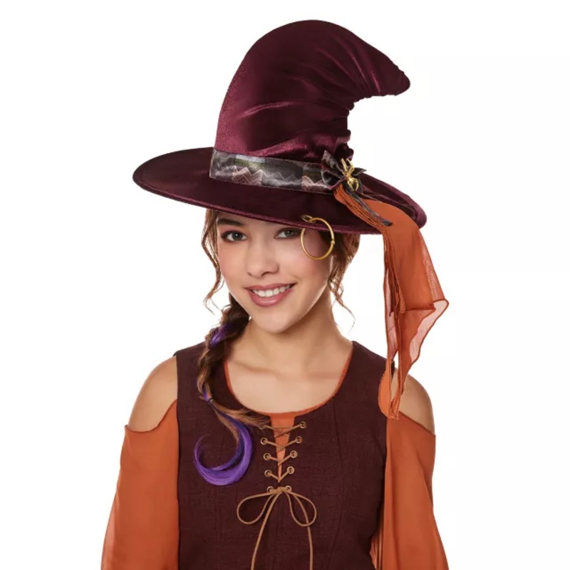 Kids Mary Sanderson Witch Hat - Hocus Pocus BURGUNDY CHILD ONE SIZE
