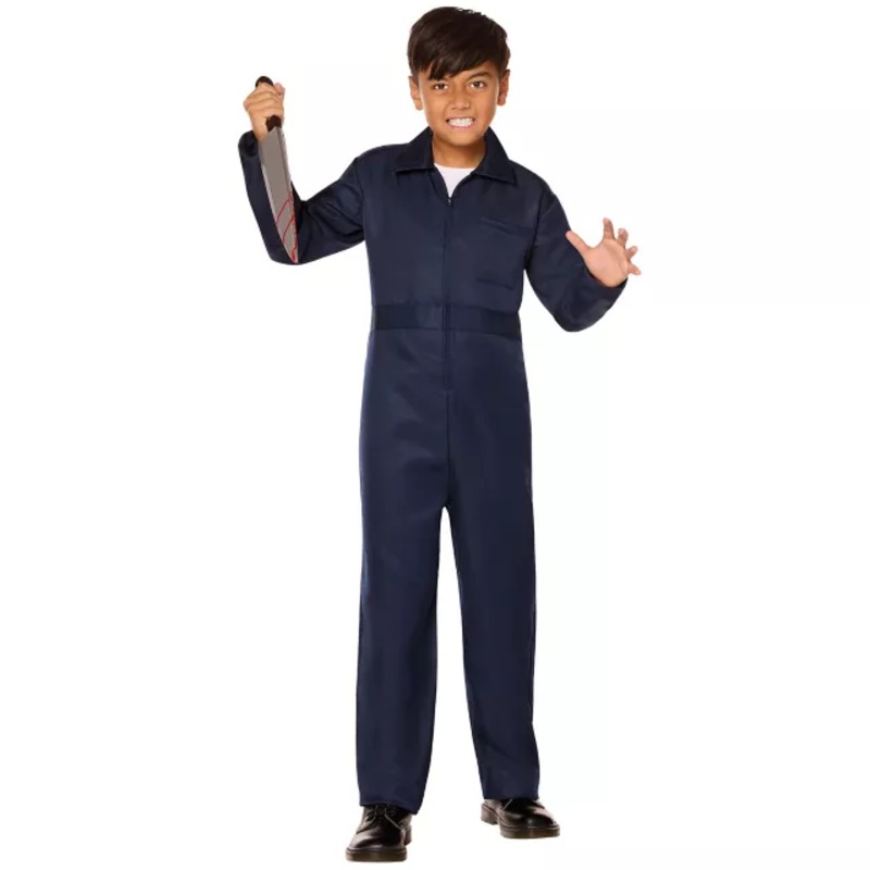 Kids Mechanic Jumpsuit Costume NAVY CHILD SMALL