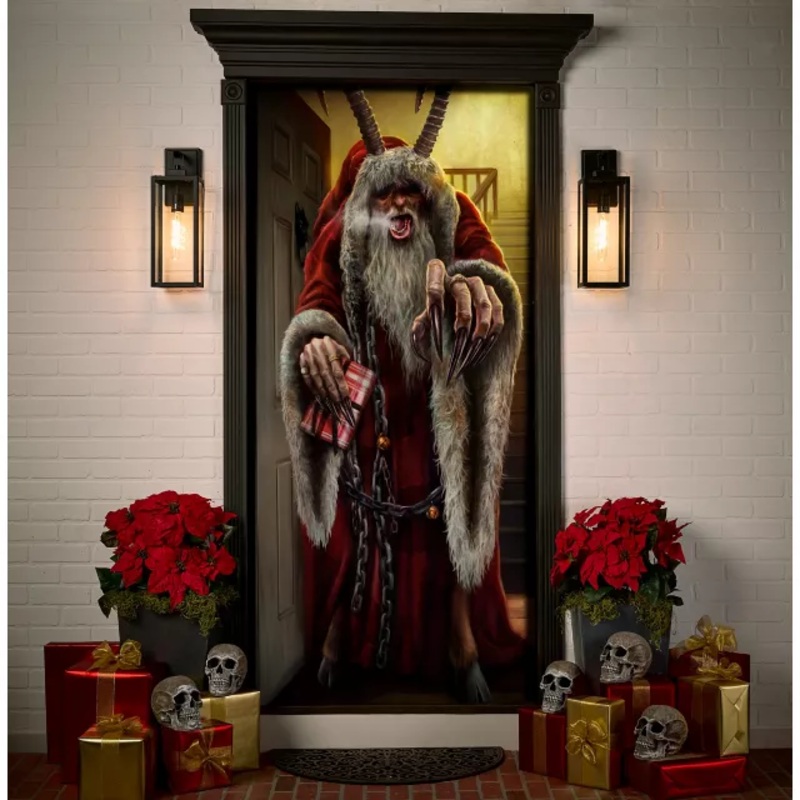 Krampus Door Cover MULTI-COLOR ONE SIZE FITS MOST