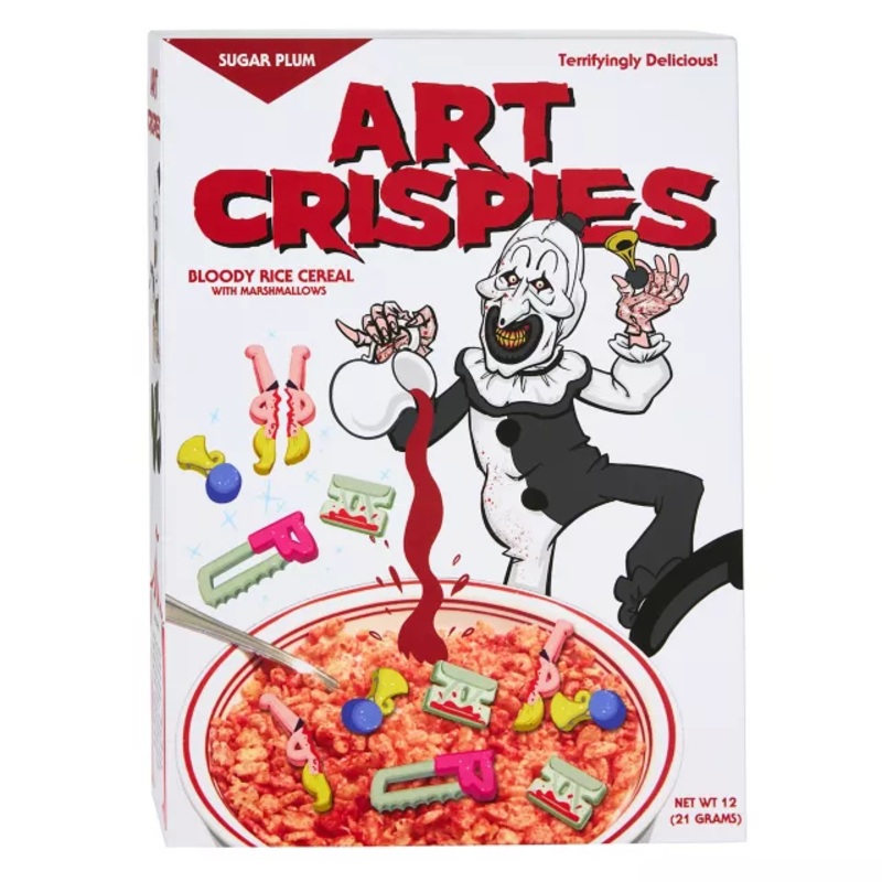 Terrifier Art Crispies Cereal Box Sign MULTI-COLOR 12 INCHES