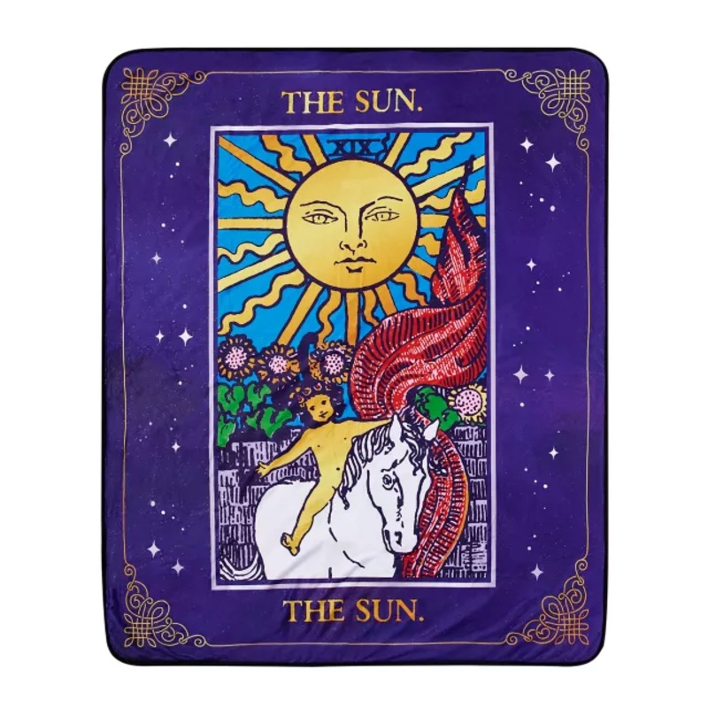 The Sun Tarot Fleece Blanket MULTI-COLOR