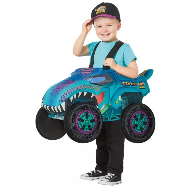 Toddler Mega Wrex Ride-Along Costume - Hot Wheels GREEN CHILD ONE SIZE