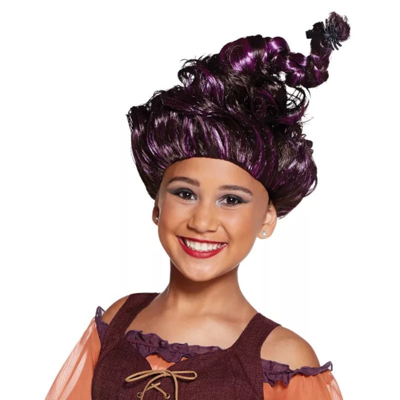 Tween Mary Sanderson Wig - Hocus Pocus PURPLE CHILD ONE SIZE