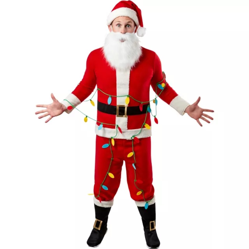 Adult Clark Griswold Santa Costume - National Lampoon's Christmas Vacation RED ADULT SMALL