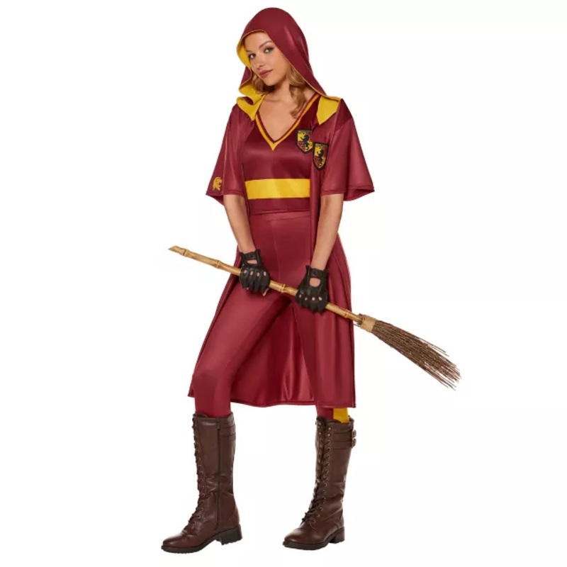 Adult Gryffindor Quidditch Costume - Harry Potter MAROON ADULT SMALL