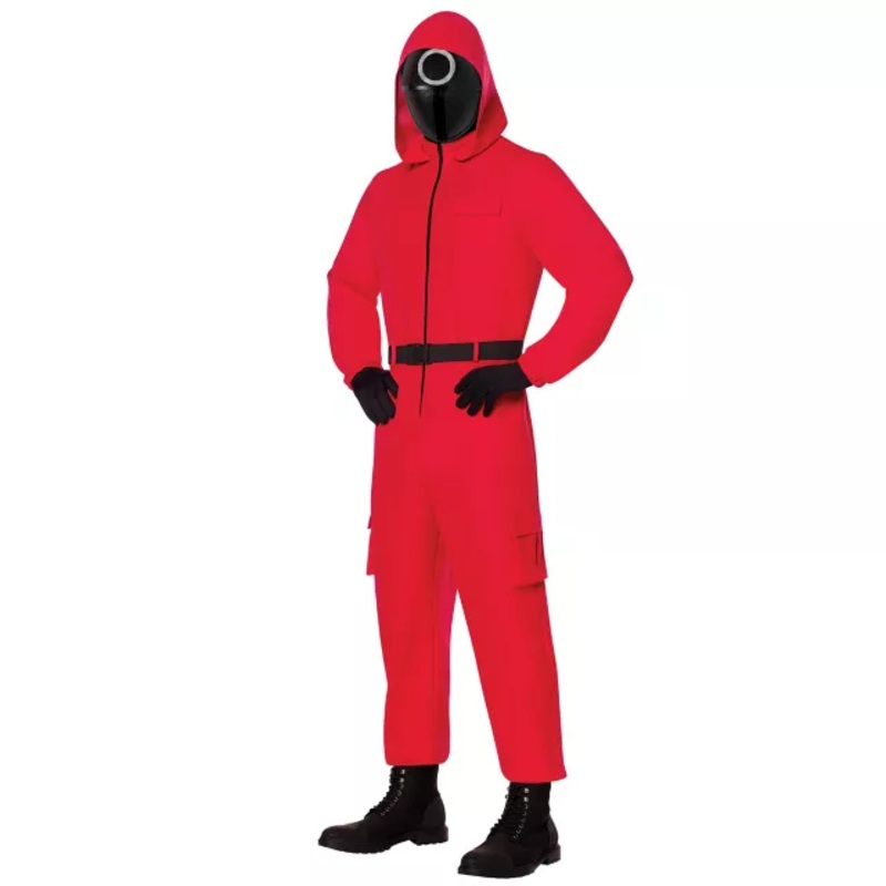 Adult Guard Costume - Squid Game PINK EXTRA SMALL/SMA
