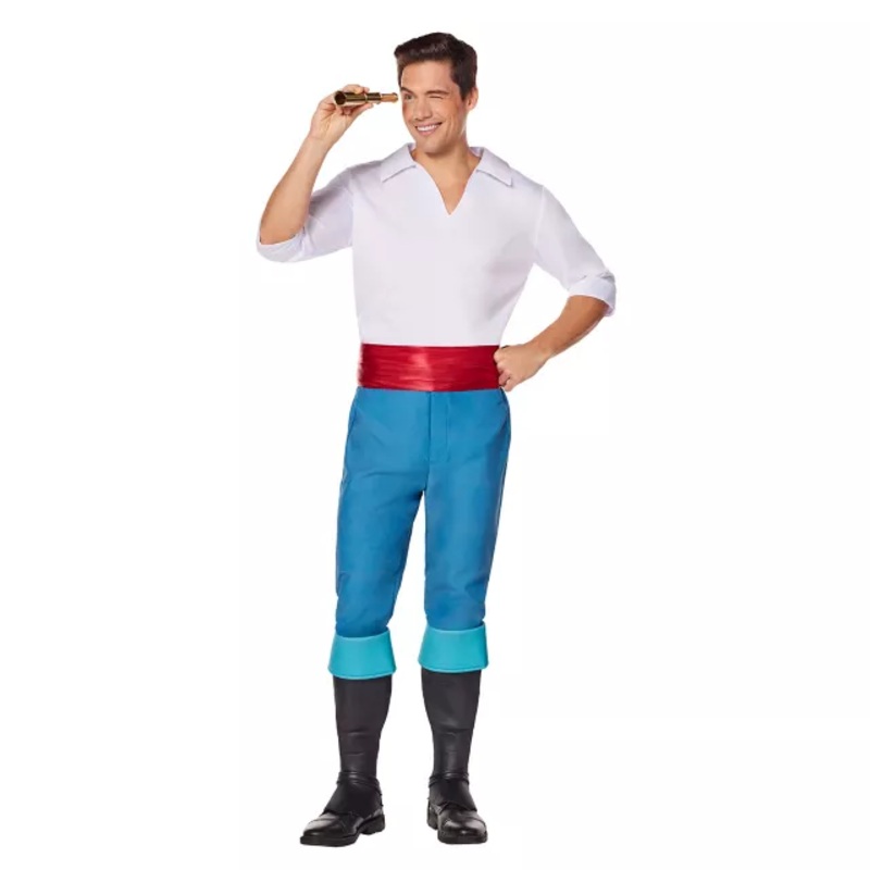 Adult Prince Eric Costume - The Little Mermaid BLUE / WHITE ADULT SMALL