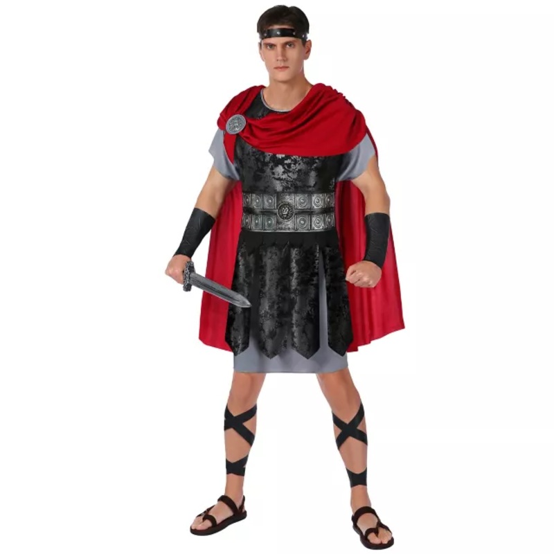Adult Roman Gladiator Costume BLACK ADULT MEDIUM
