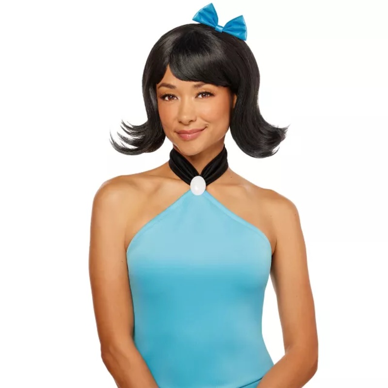 Betty Rubble Wig - The Flintstones BLACK ONE SIZE FITS MOST