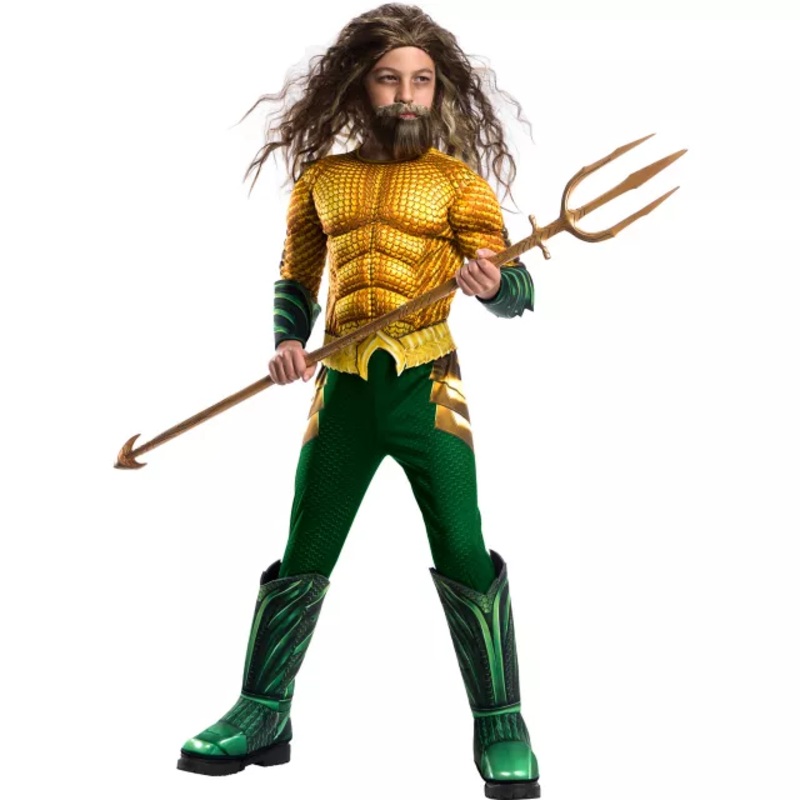 Kids Aquaman Costume Deluxe GREEN CHILD SMALL