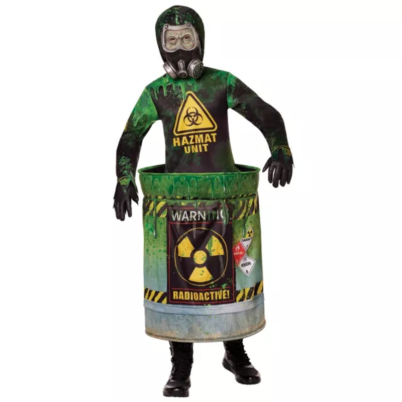 Kids Hazardous Waste Zombie Costume GREEN BOYS S/M