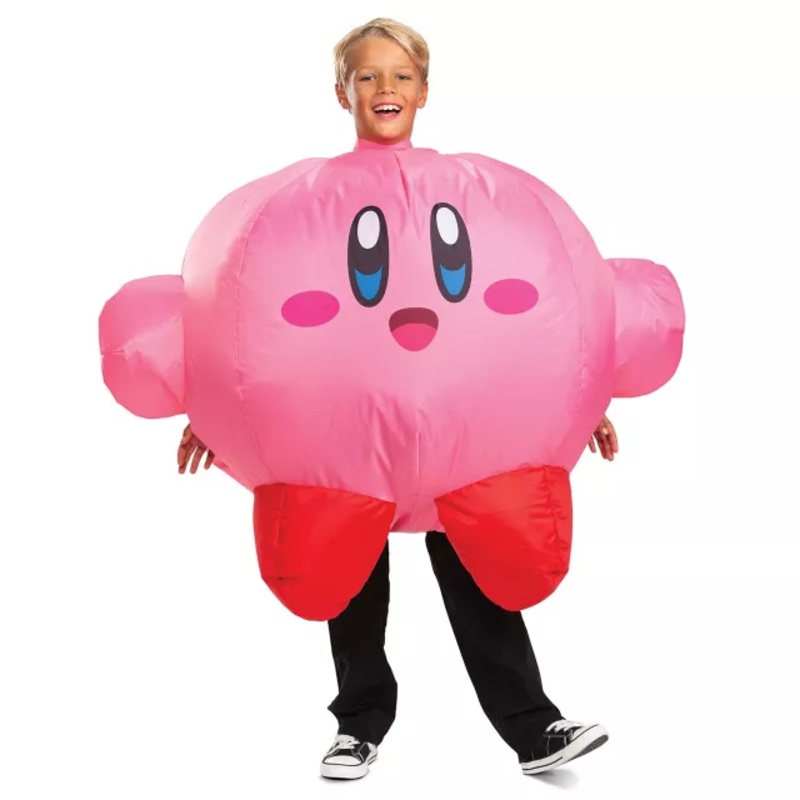 Kids Inflatable Kirby Costume PINK CHILD ONE SIZE
