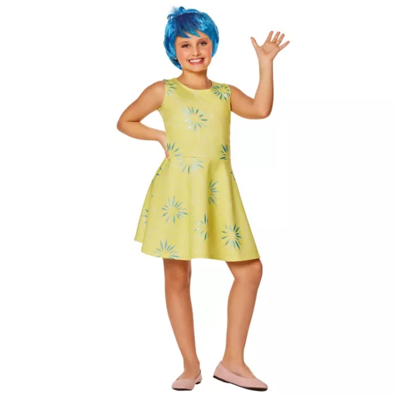 Kids Joy Dress Costume - Inside Out 2 YELLOW CHILD EXTRA SM
