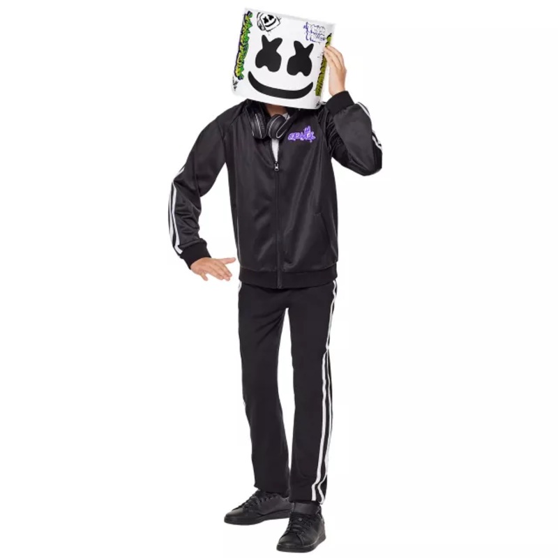 Kids Marshmello Graffiti Jacket BLACK CHILD SMALL