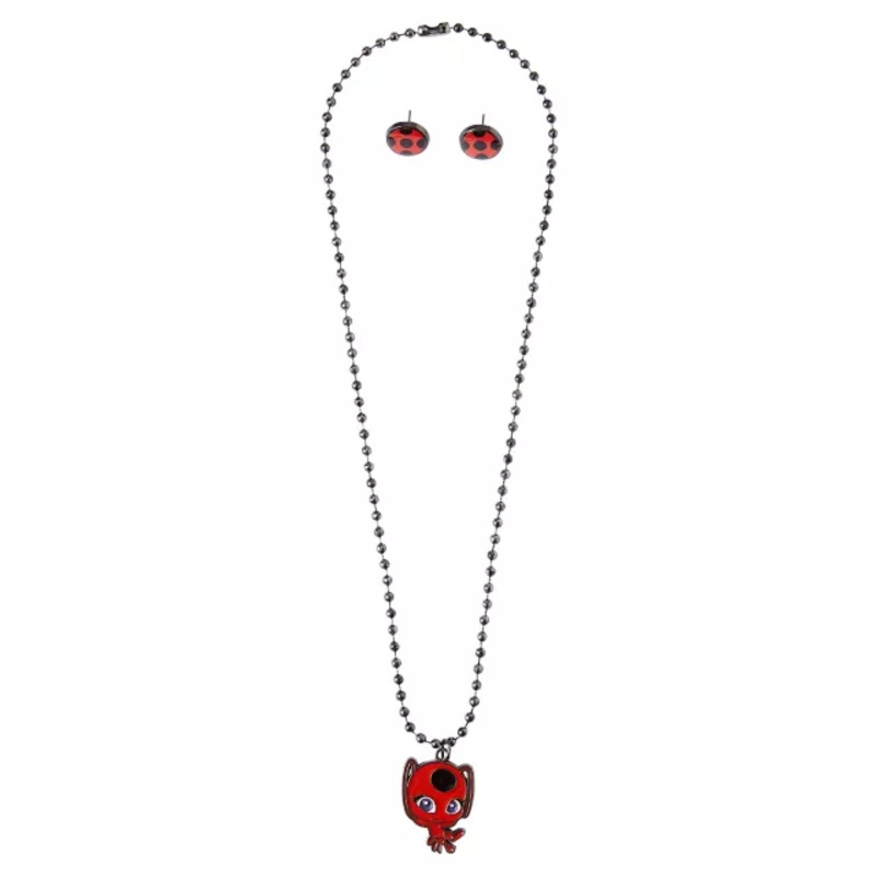 Miraculous Ladybug Jewelry Set BLACK CHILD ONE SIZE