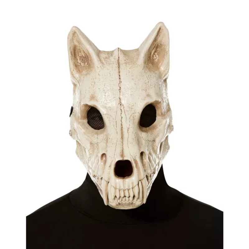 Skeletal Wolf Half Mask  ONE SIZE FITS MOST