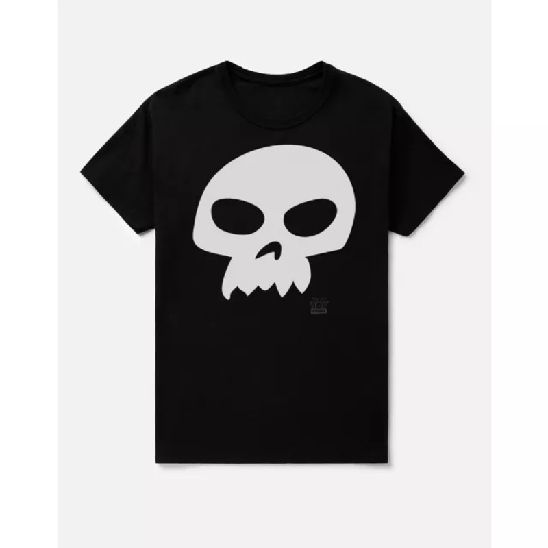 Toy Story Sid Skull T Shirt BLACK ADULT SMALL