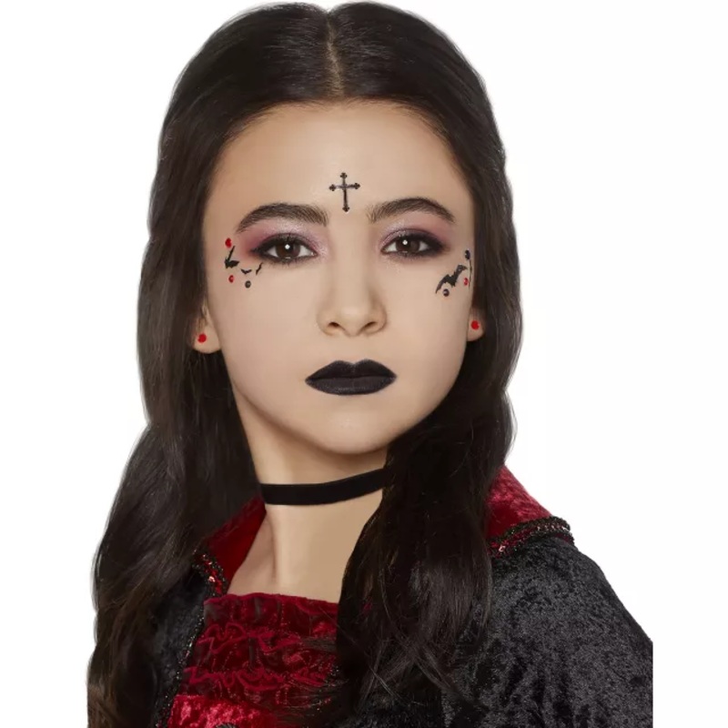 Twilight Vampire Makeup Kit BLACK AND RED