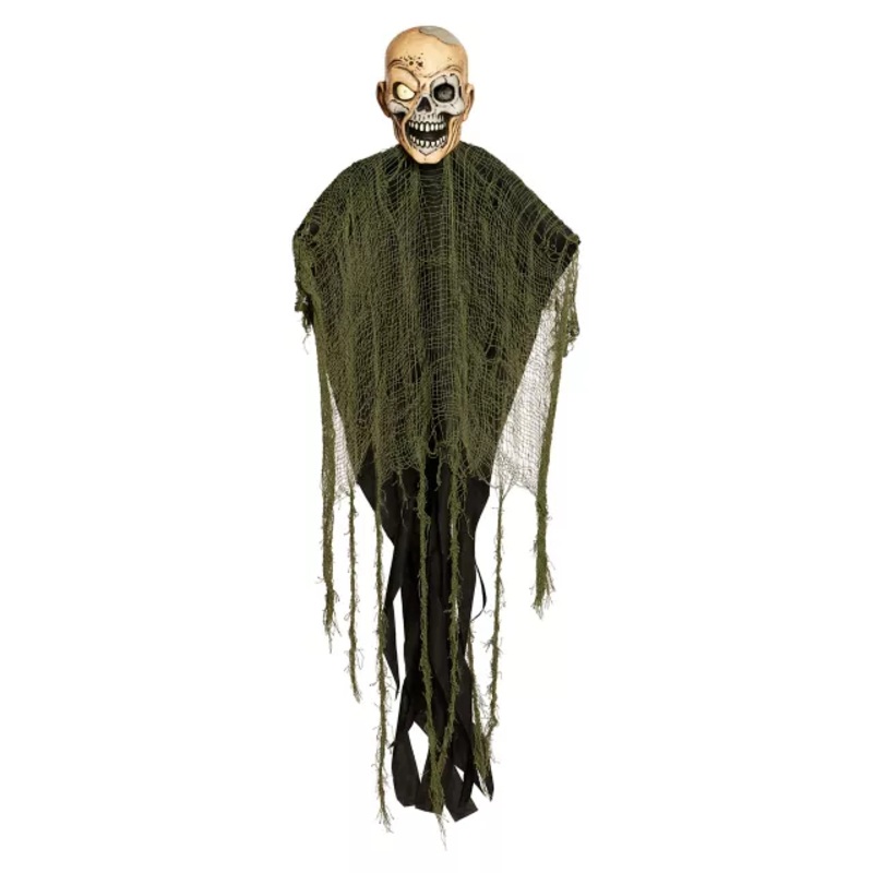 3 Ft Hanging Zombie Skull