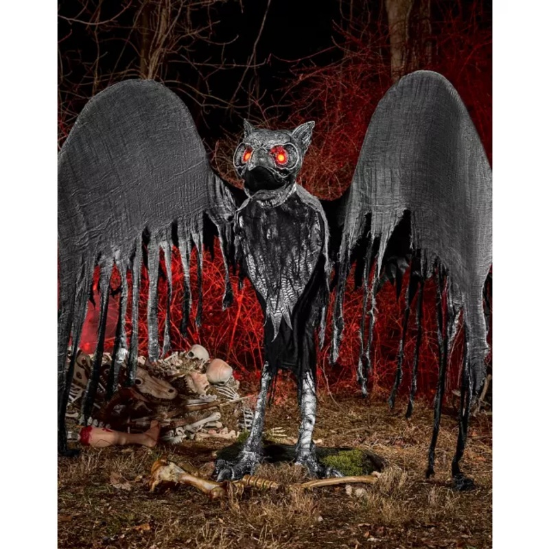 6 Ft Night Owl Animatronic MULTI-COLOR
