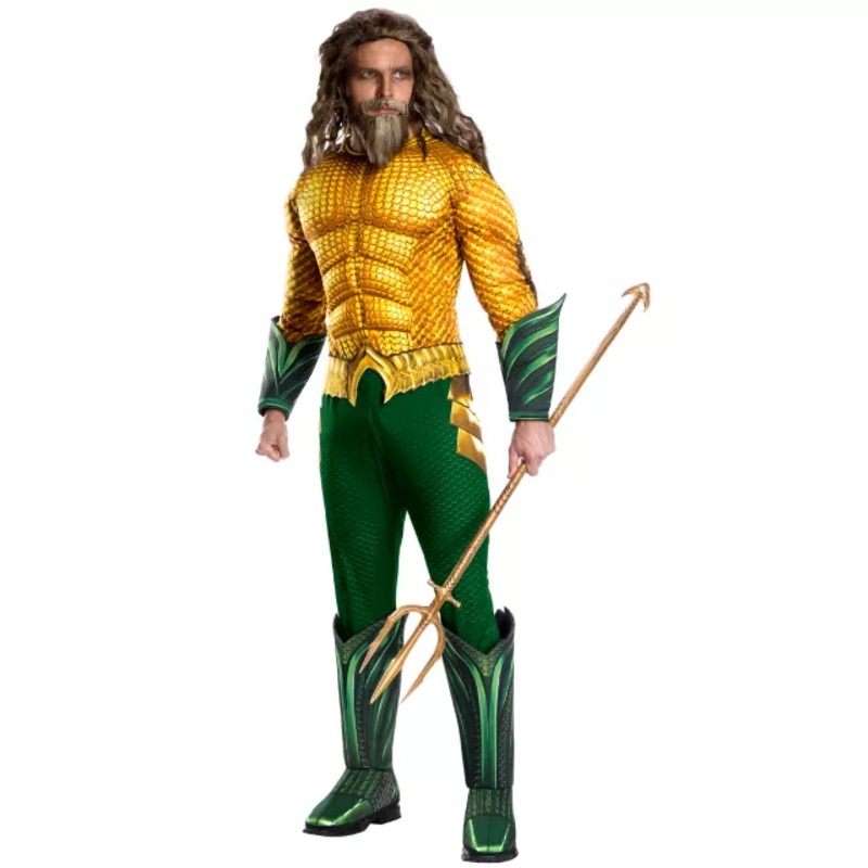 Adult Aquaman Costume - Batman v Superman: Dawn Of Justice GREEN ONE SIZE FITS MOST