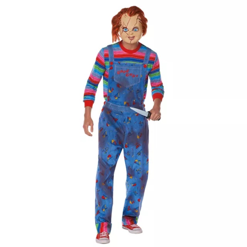 Adult Chucky Costume Deluxe MULTI-COLOR SMALL/MEDIUM