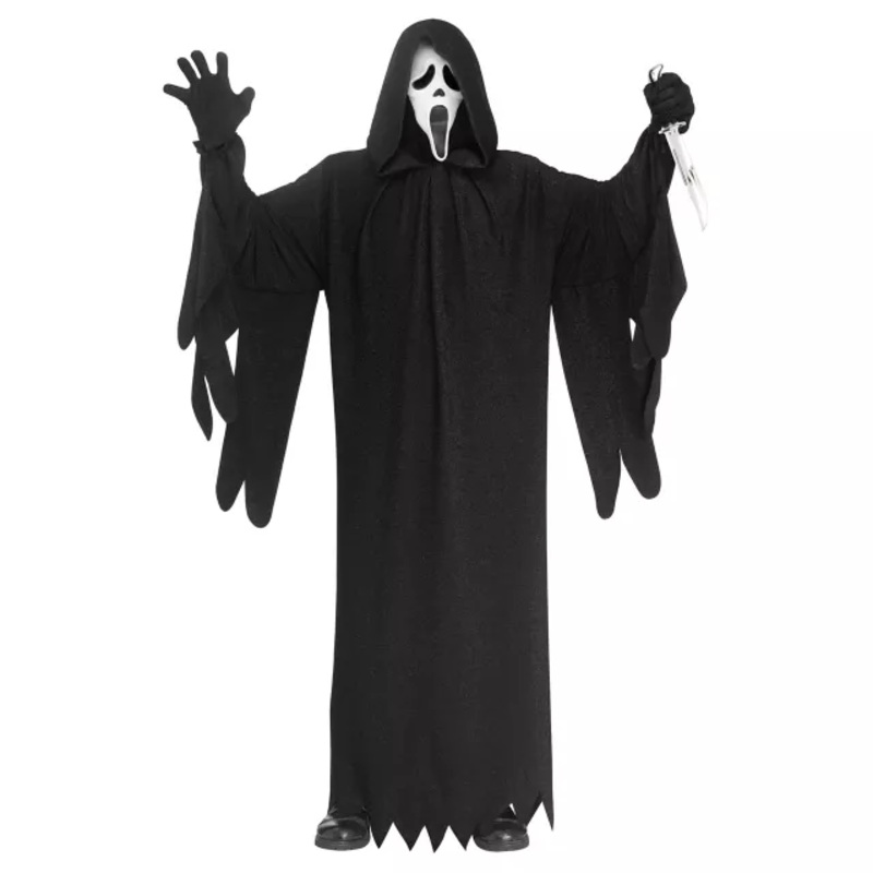 Adult Classic Ghost Face Costume BLACK ONE SIZE FITS MOST