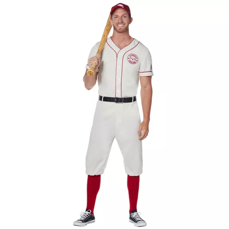 Adult Jimmy Costume - A League of Their Own WHITE ADULT SMALL
