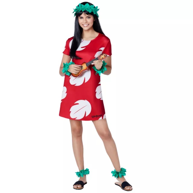 Adult Lilo Costume - Lilo & Stitch RED ADULT EX SMALL