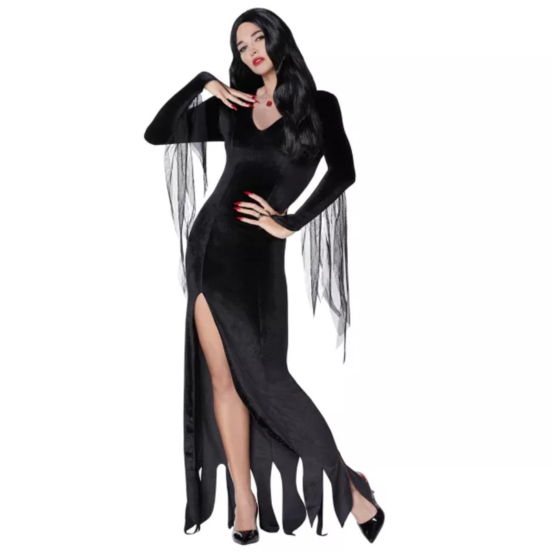 Adult Morticia Addams Costume - The Addams Family BLACK ADULT EX SMALL
