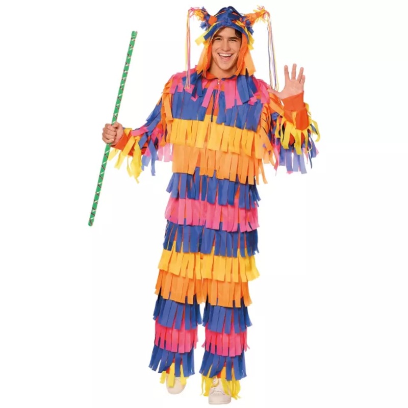 Adult Piata Jumpsuit Costume MULTI-COLOR EXTRA SMALL/SMA