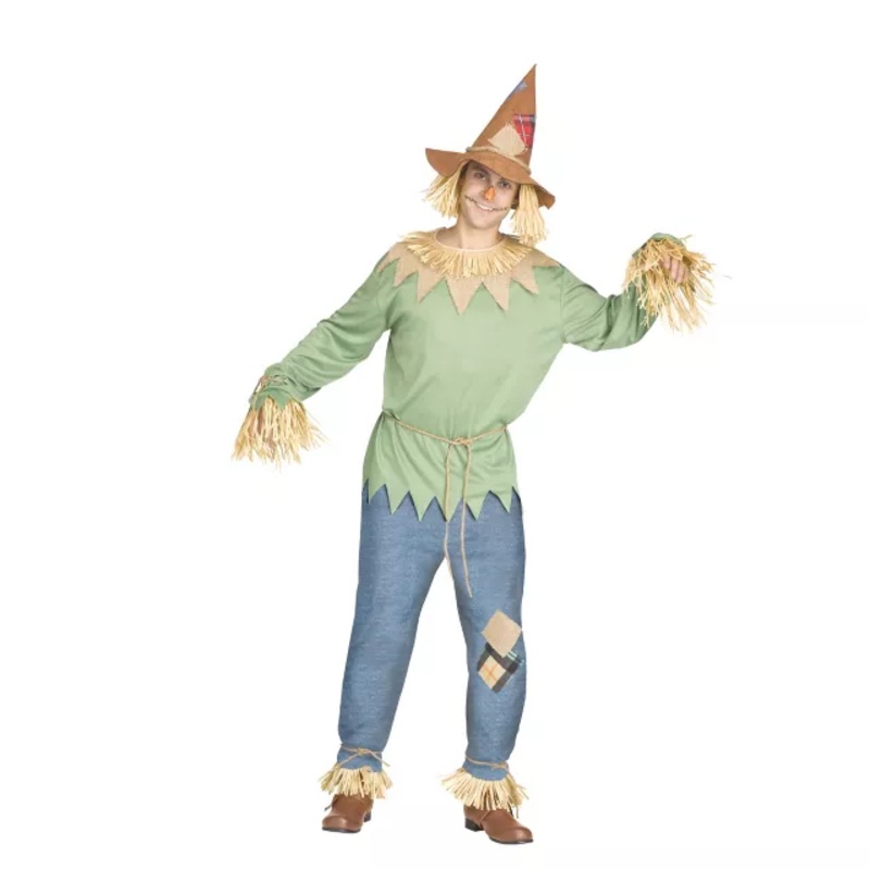 Adult Scarecrow Costume MULTI-COLOR ONE SIZE FITS MOST