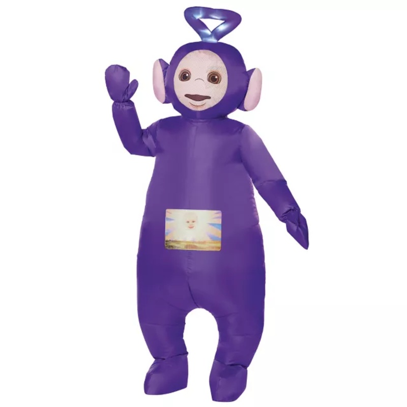 Adult Tinky Winky Inflatable Costume - Teletubbies PURPLE ONE SIZE FITS MOST