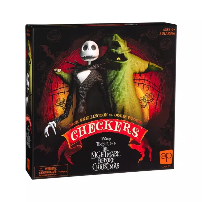 Jack Skellington vs. Oogie Boogie Checkers Set - The Nightmare Before Christmas MULTI-COLOR