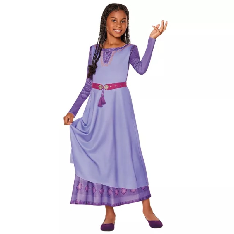Kids Asha Dress Costume - Wish PURPLE CHILD EXTRA SM