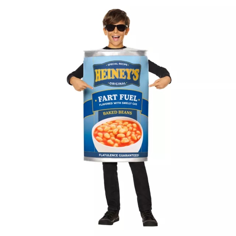 Kids Can of Beans 3D Costume MULTI-COLOR CHILD ONE SIZE