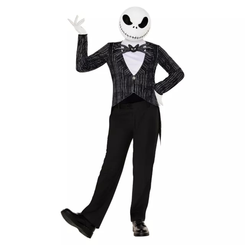 Kids Jack Skellington Costume Kit - The Nightmare Before Christmas BLACK AND WHITE CHILD SMALL