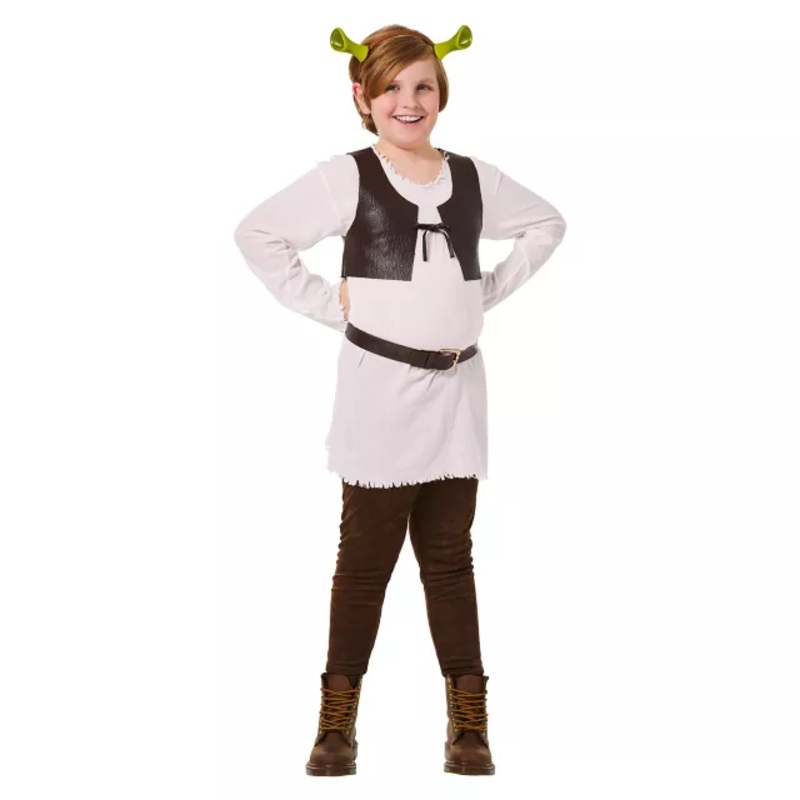 Kids Shrek Costume MULTI-COLOR CHILD SMALL