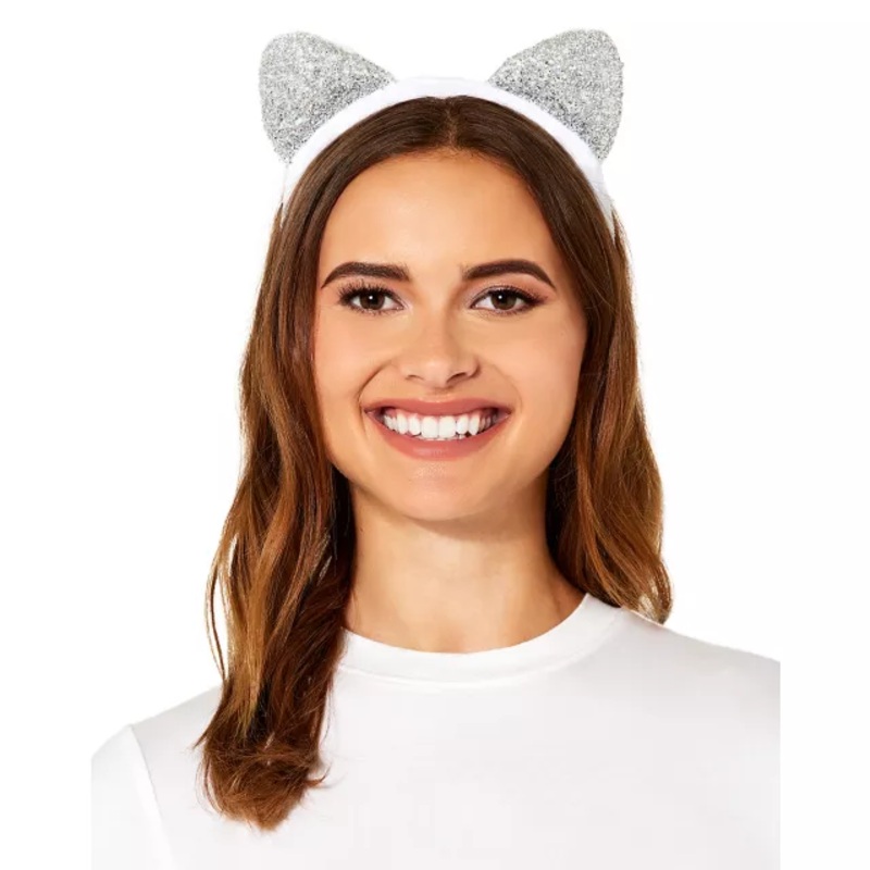 Light-Up Cat Ear Headband WHITE ONE SIZE FITS MOST